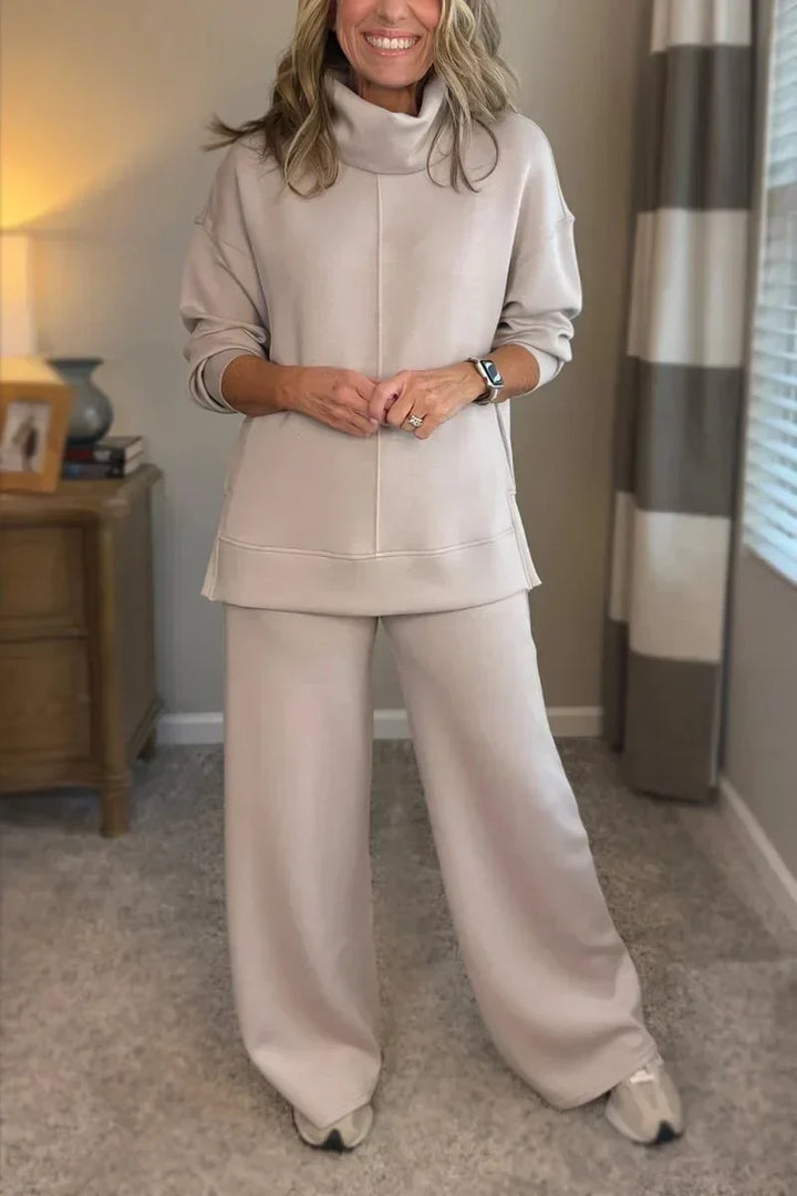 Quinn - Lässiges Turtleneck-Zweiteiler-Set