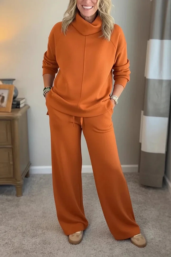Quinn - Lässiges Turtleneck-Zweiteiler-Set