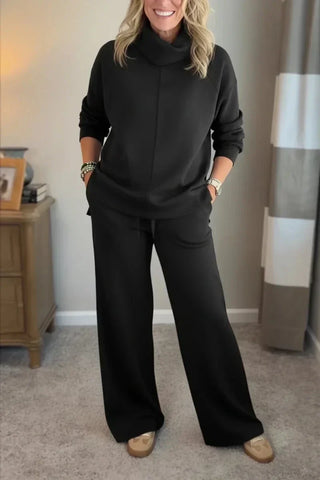 Quinn - Lässiges Turtleneck-Zweiteiler-Set