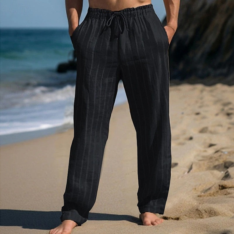 Mathias | Elegante Gestreifte Hose in Leichter Ausführung