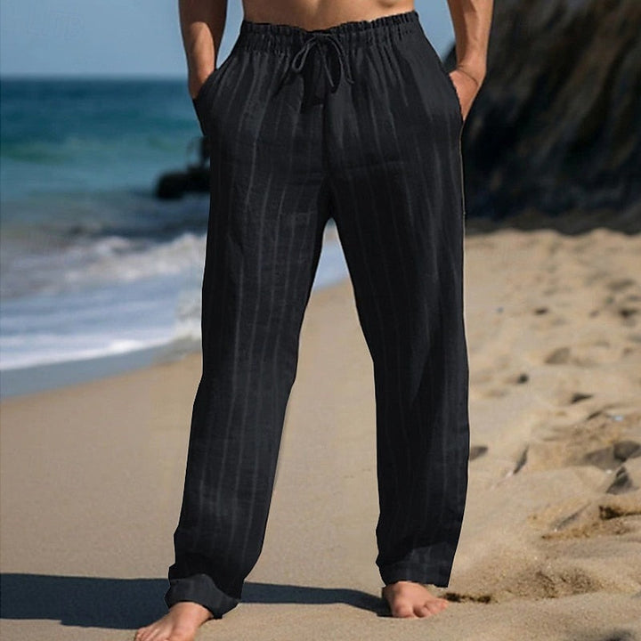 Mathias | Elegante Gestreifte Hose in Leichter Ausführung