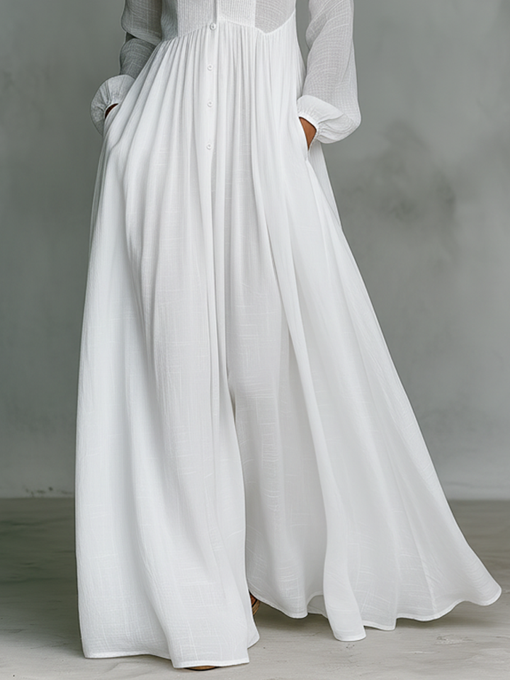 Zoey | Patchwork Maxikleid Stehkragen
