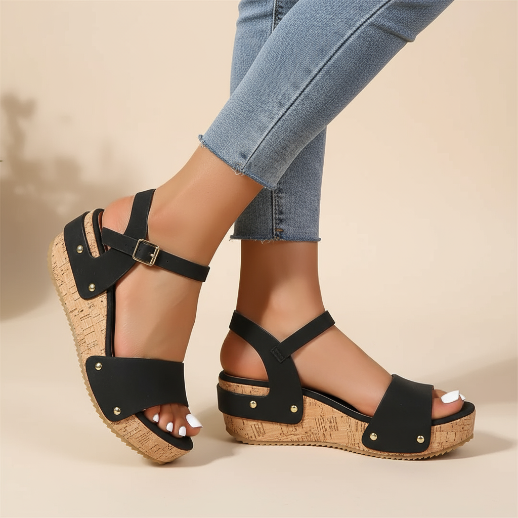 Daniela - Elegante Keilsandalen