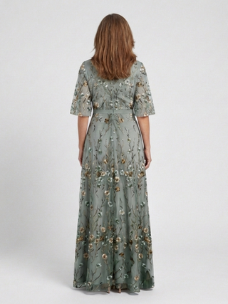 DNE | FLORAL MAXIKLEID