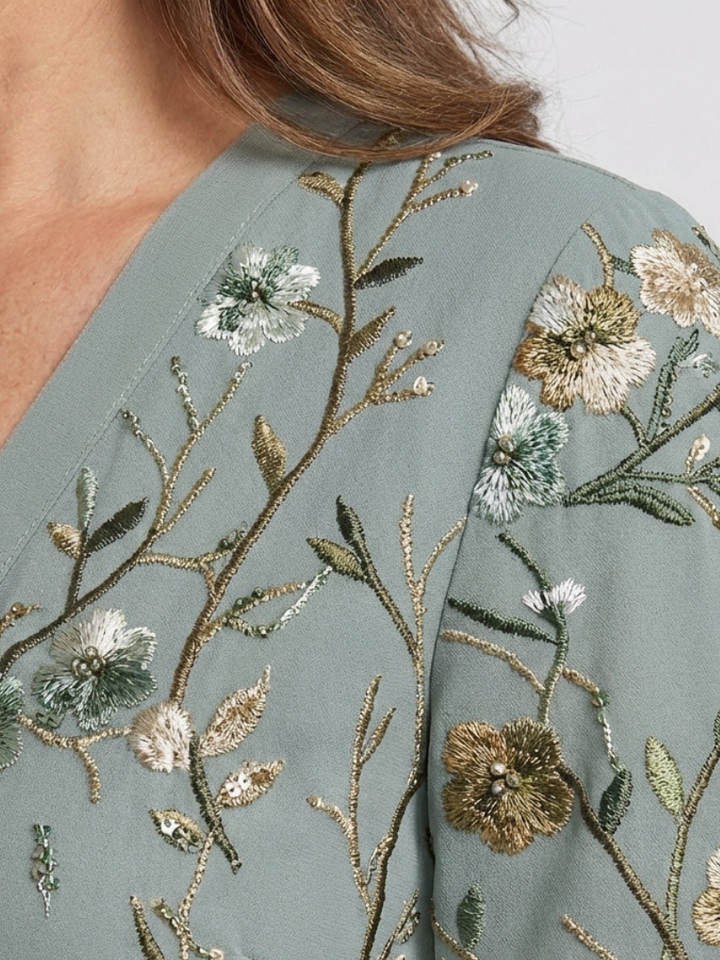 DNE | FLORAL MAXIKLEID