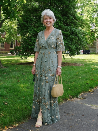DNE | FLORAL MAXIKLEID