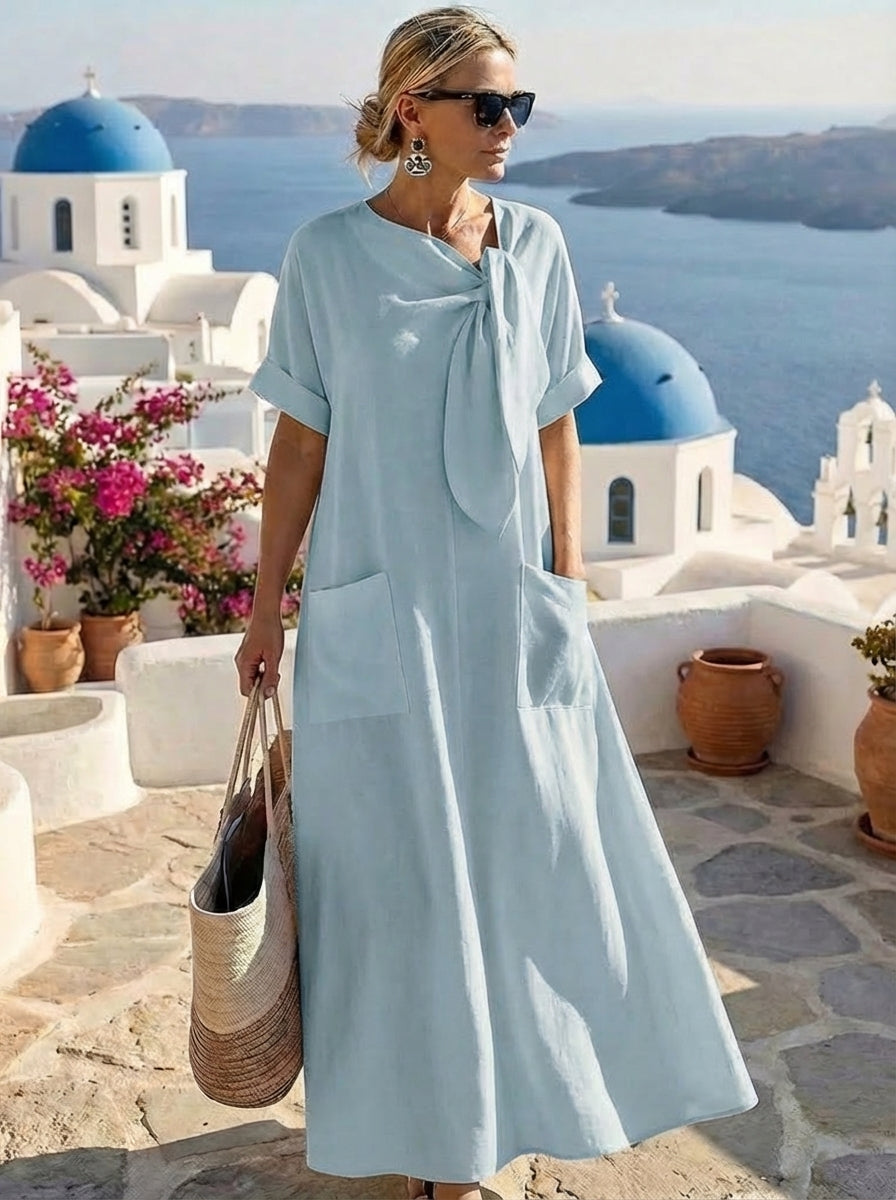 Fleur™ Elegantes Kleid mit Taschen