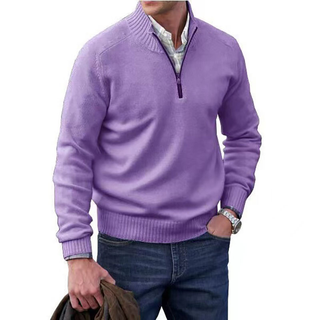 Vicente | Eleganter italienischer Zip-Pullover