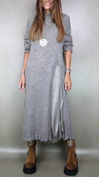 Legria | Mock-Neck-Strickkleid