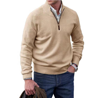 Vicente | Eleganter italienischer Zip-Pullover