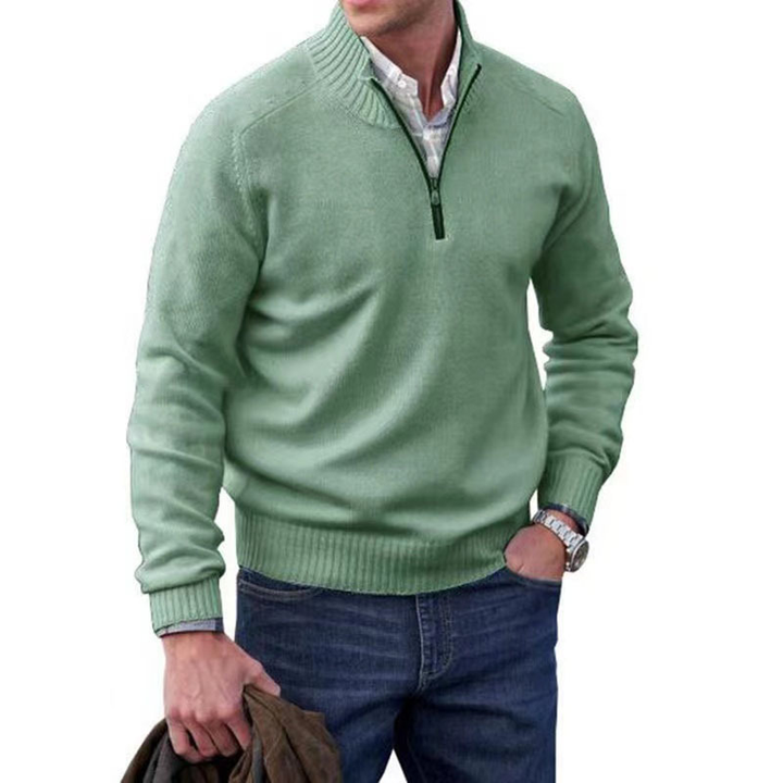 Vicente | Eleganter italienischer Zip-Pullover