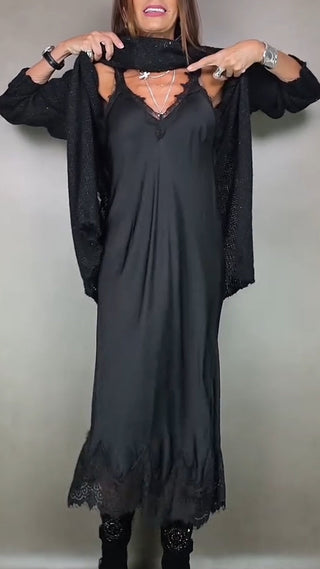Legria | Mock-Neck-Strickkleid