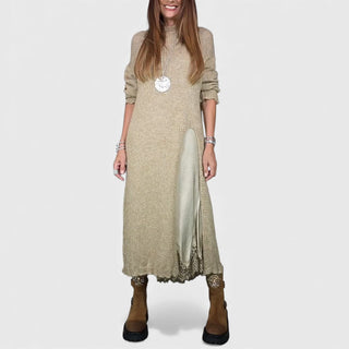 Portia - Elegantes Layered Sweater- und Kleid-Set