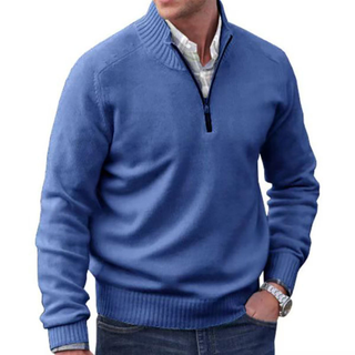 Vicente | Eleganter italienischer Zip-Pullover