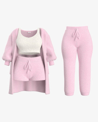 Tallulah - Bouclé Strick Pyjama Set