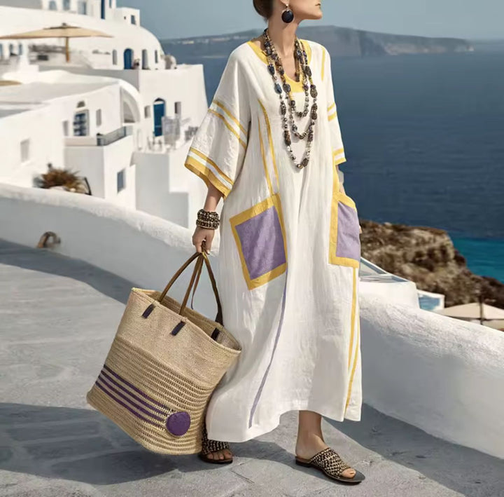 Elegantes Mary - Langes Strandkleid für einen modischen Sommerlook