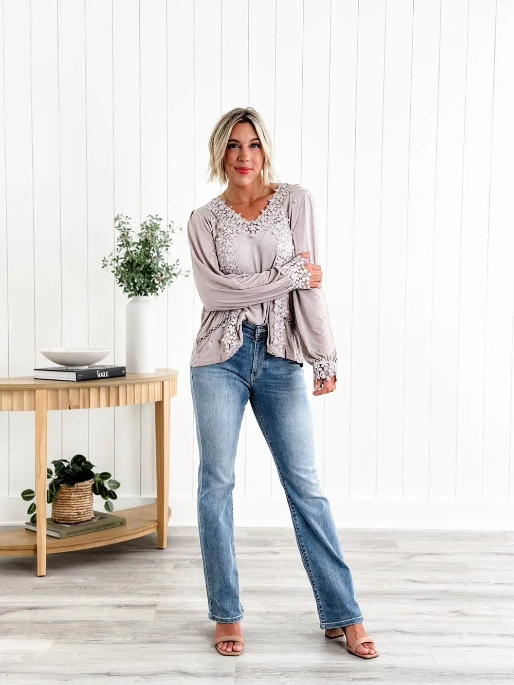 Roswitha | Hochgeschnittene Gerade Jeans