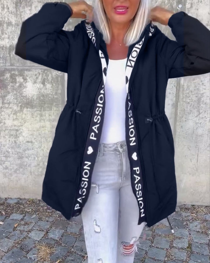 Camila | Kapuzen-Midi-Parka mit Kordelzug