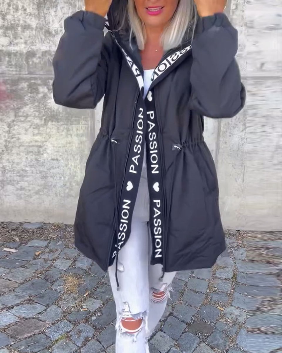 Camila | Kapuzen-Midi-Parka mit Kordelzug