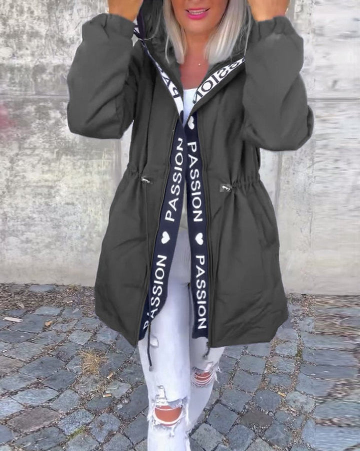 Camila | Kapuzen-Midi-Parka mit Kordelzug