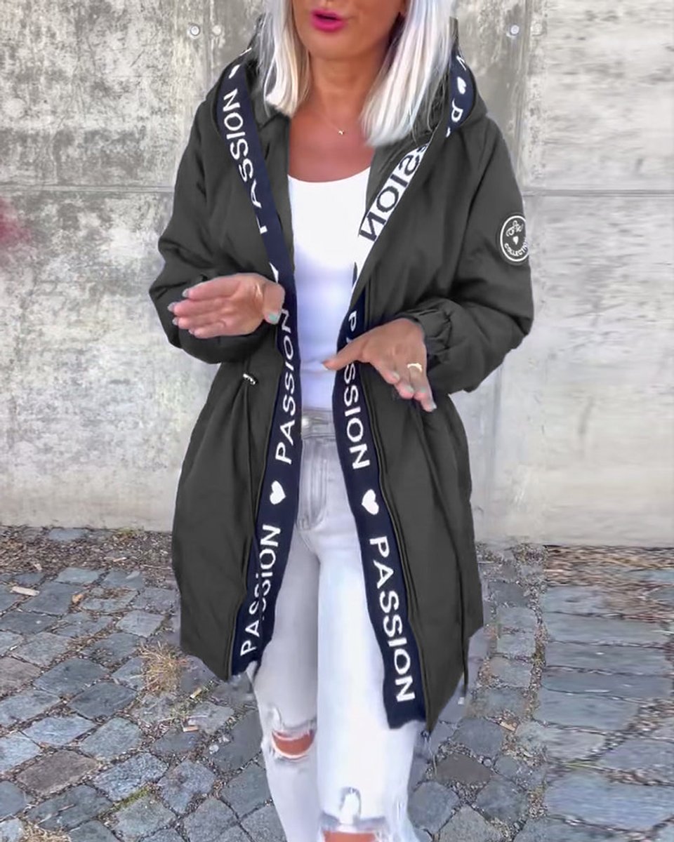 Camila | Kapuzen-Midi-Parka mit Kordelzug