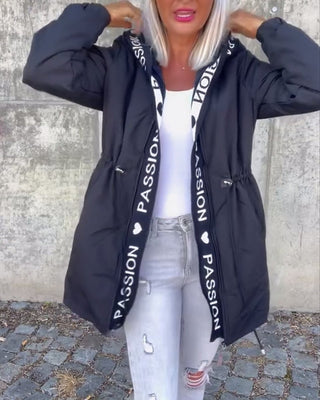 Camila | Kapuzen-Midi-Parka mit Kordelzug