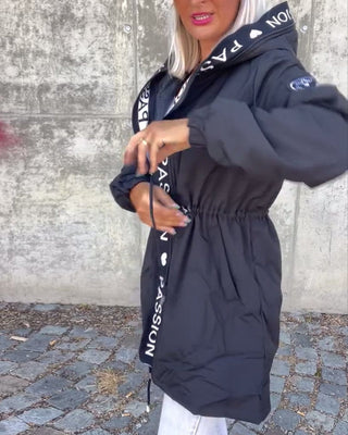 Camila | Kapuzen-Midi-Parka mit Kordelzug