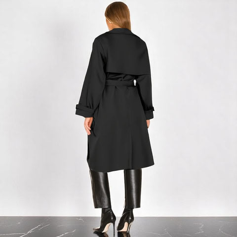 Dinah | Zweireihiger Trenchcoat mit Gürtel